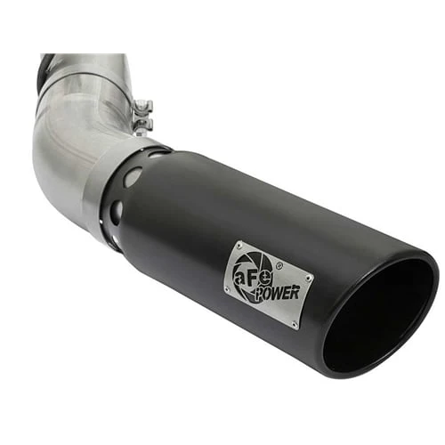 AFE Large Bore-HD 5" Stainless DPF-Back Exhaust with Black Tip 17-19 GM 6.6L Duramax L5P - Image 4