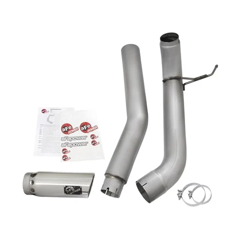 AFE Large Bore HD 5" Stainless Exhaust w/ Polished Tip 16-19 Nissan Titan XD 5.0L Cummins - Image 8