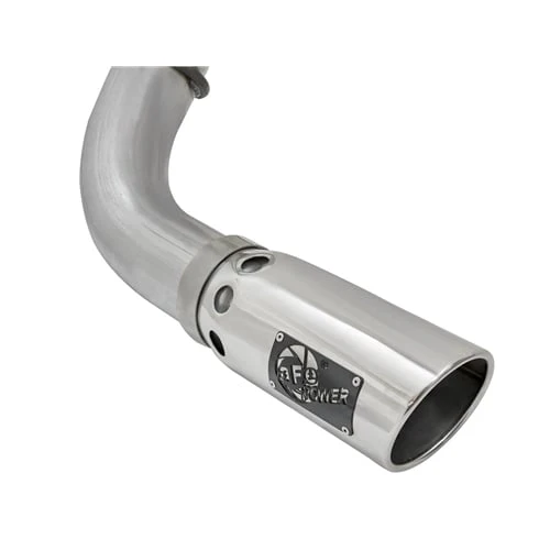 AFE ATLAS 4" Aluminized Exhaust w/ Polished Tip 16-19 Nissan Titan XD 5.0L Cummins - Image 4