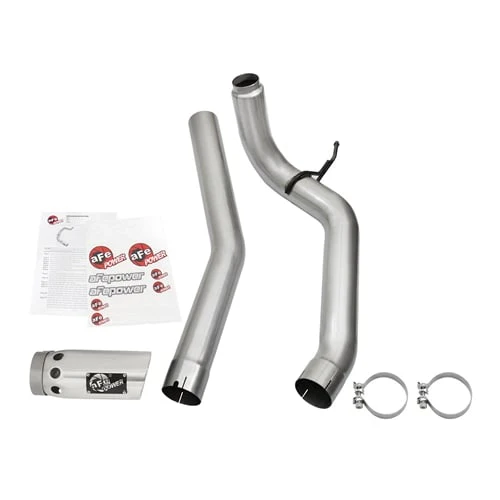 AFE ATLAS 4" Aluminized Exhaust w/ Polished Tip 16-19 Nissan Titan XD 5.0L Cummins - Image 8