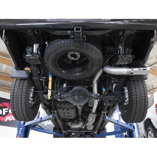 AFE ATLAS 4" Aluminized Exhaust w/ Polished Tip 16-19 Nissan Titan XD 5.0L Cummins - Image 9