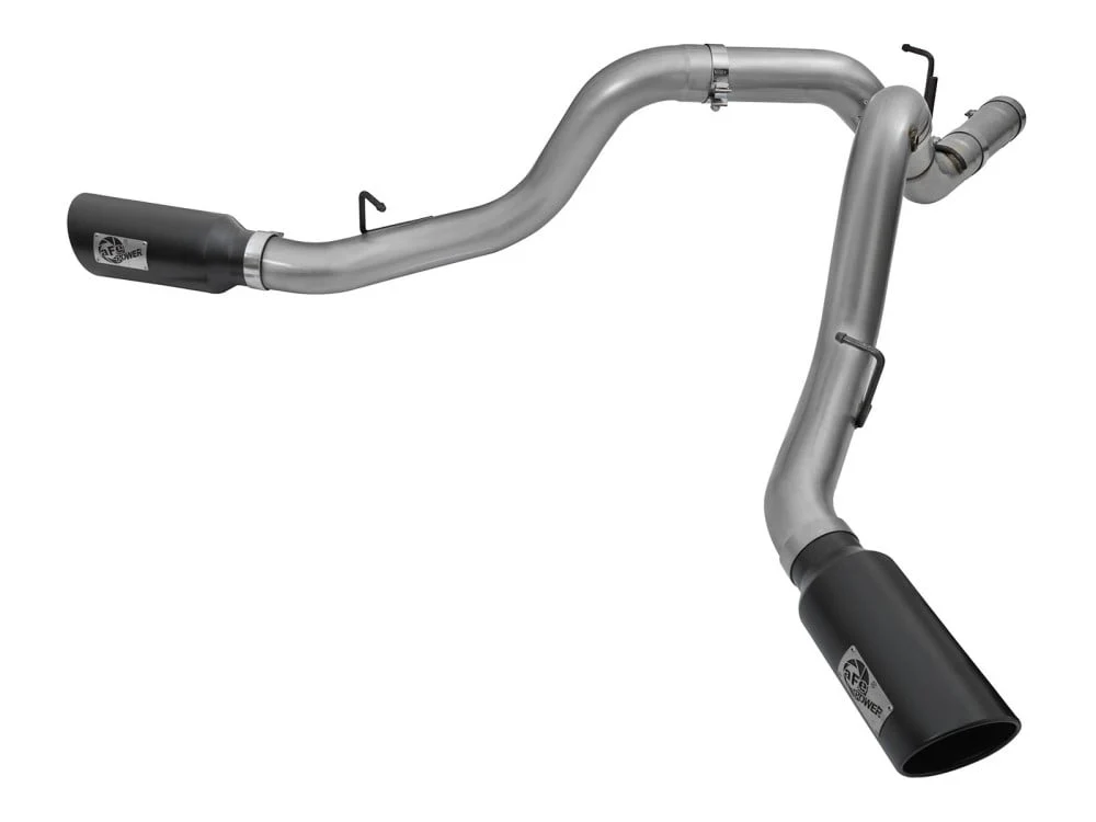 AFE Large Bore-HD 4" 409 Stainless Steel DPF-Back Dual Exhaust 2016 GM 6.6L Duramax LML - Image 4