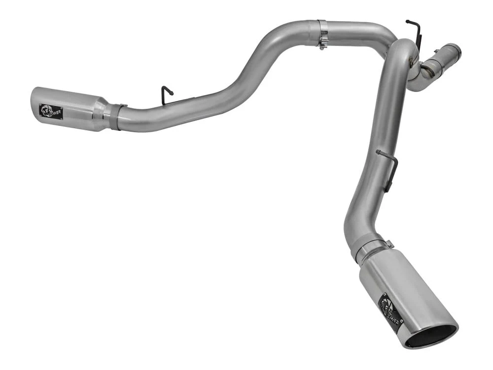 AFE Large Bore-HD 4" 409 Stainless Steel DPF-Back Dual Exhaust 2016 GM 6.6L Duramax LML - Image 7