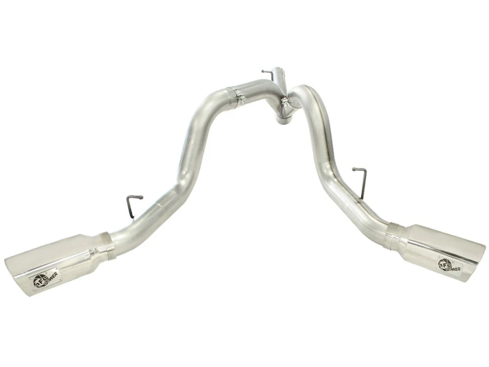 AFE Large Bore-HD 4" 409 Stainless Steel DPF-Back Exhaust System 11-16 GM 6.6L Duramax LML - Image 2