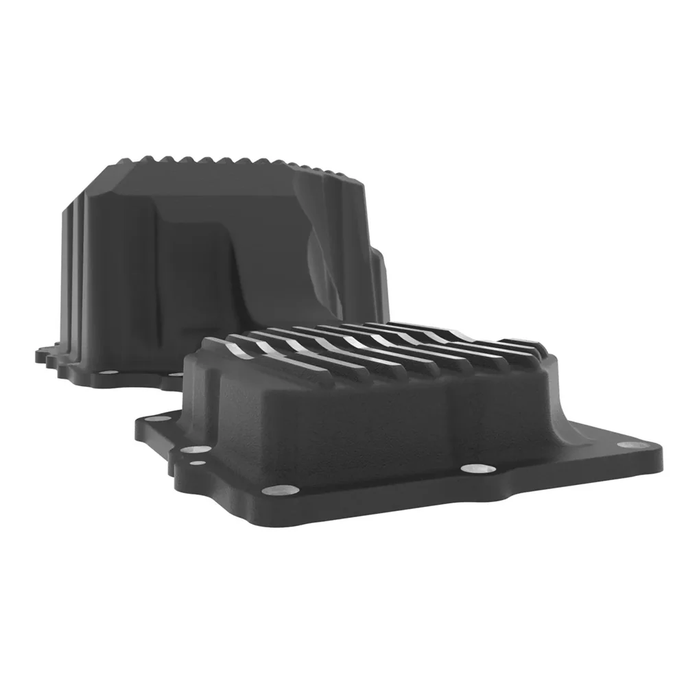 AFE Power Pro Series Engine Oil Pan Black With Machined Fins 17-19 GM 6.6L Duramax L5P - Image 4