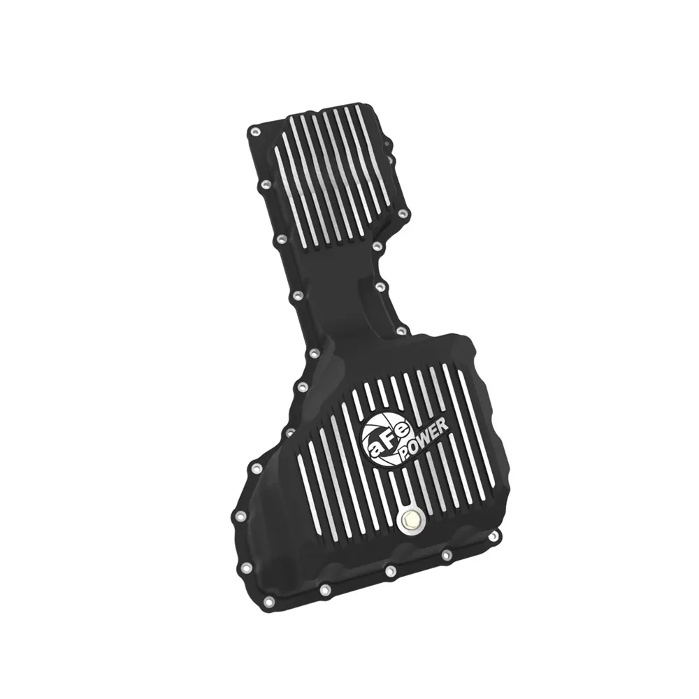 AFE Power Pro Series Engine Oil Pan Black With Machined Fins 20-25 GM 6.6L Duramax L5P - Image 2