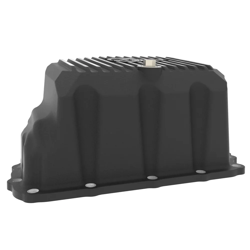 AFE Power Pro Series Engine Oil Pan Black With Machined Fins 20-25 GM 6.6L Duramax L5P - Image 5