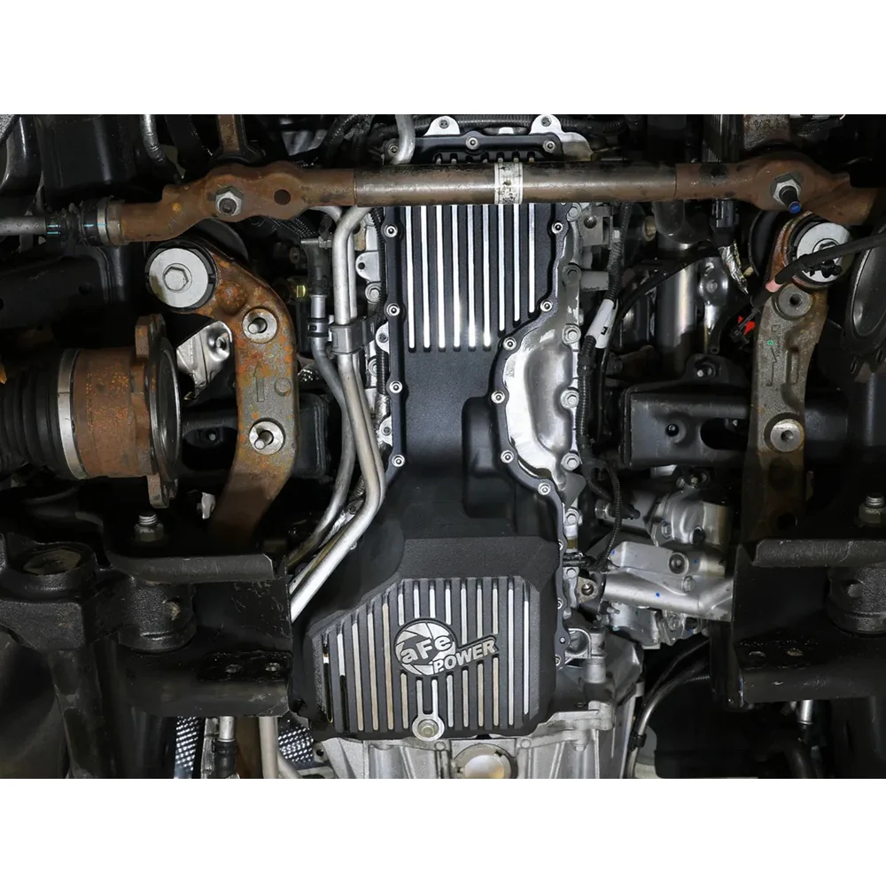 AFE Power Pro Series Engine Oil Pan Black With Machined Fins 20-25 GM 6.6L Duramax L5P - Image 6