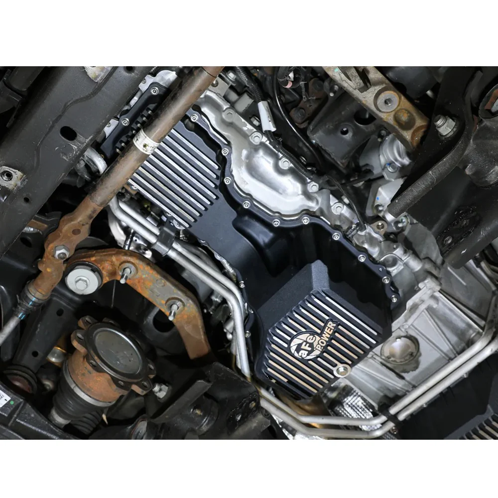 AFE Power Pro Series Engine Oil Pan Black With Machined Fins 20-25 GM 6.6L Duramax L5P - Image 7