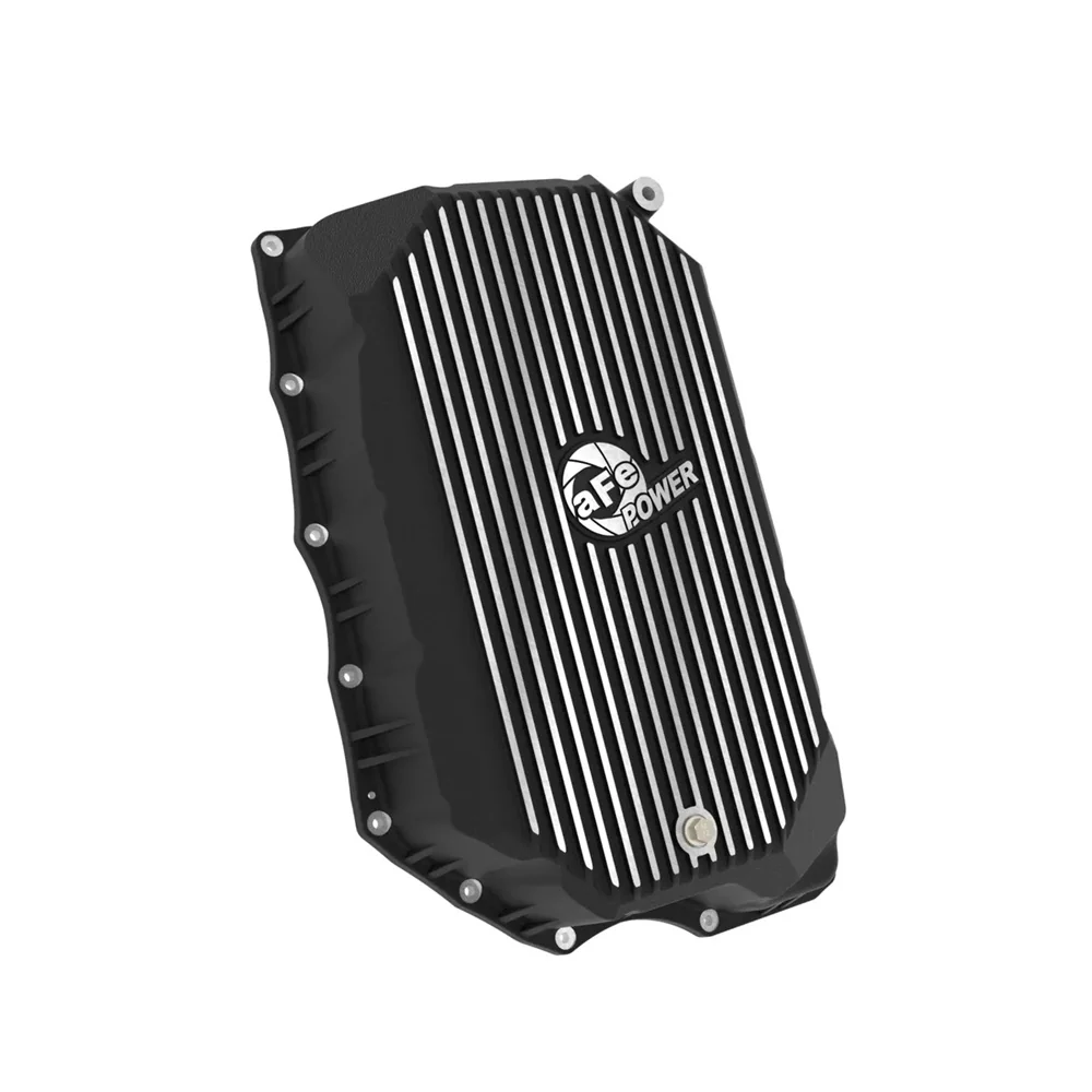 AFE Power Pro Series Transmission Pan Black With Machined Fins 20-25 GM 6.6L Duramax L5P - Image 2