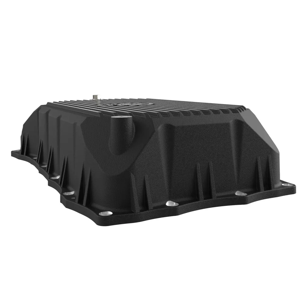 AFE Power Pro Series Transmission Pan Black With Machined Fins 20-25 GM 6.6L Duramax L5P - Image 4