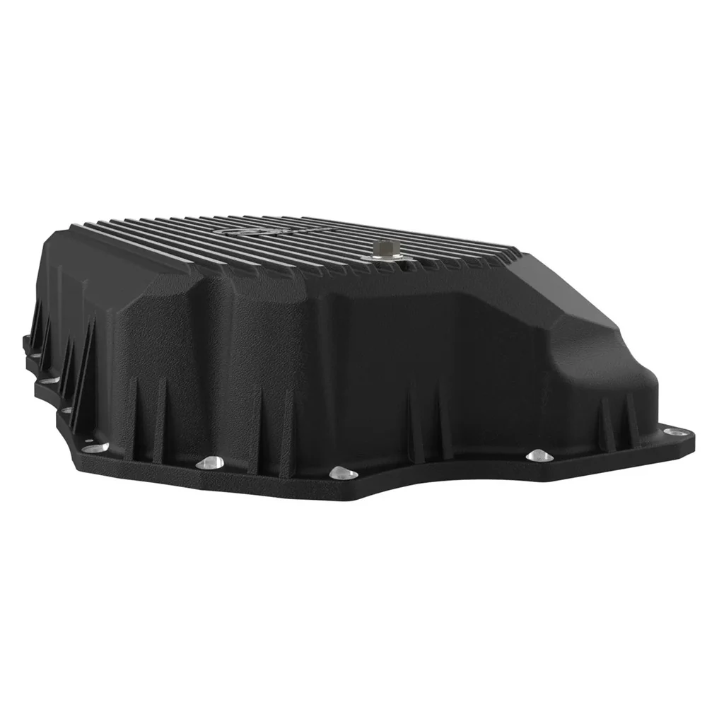 AFE Power Pro Series Transmission Pan Black With Machined Fins 20-25 GM 6.6L Duramax L5P - Image 5