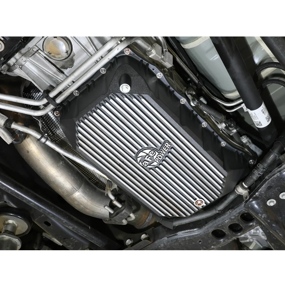 AFE Power Pro Series Transmission Pan Black With Machined Fins 20-25 GM 6.6L Duramax L5P - Image 7