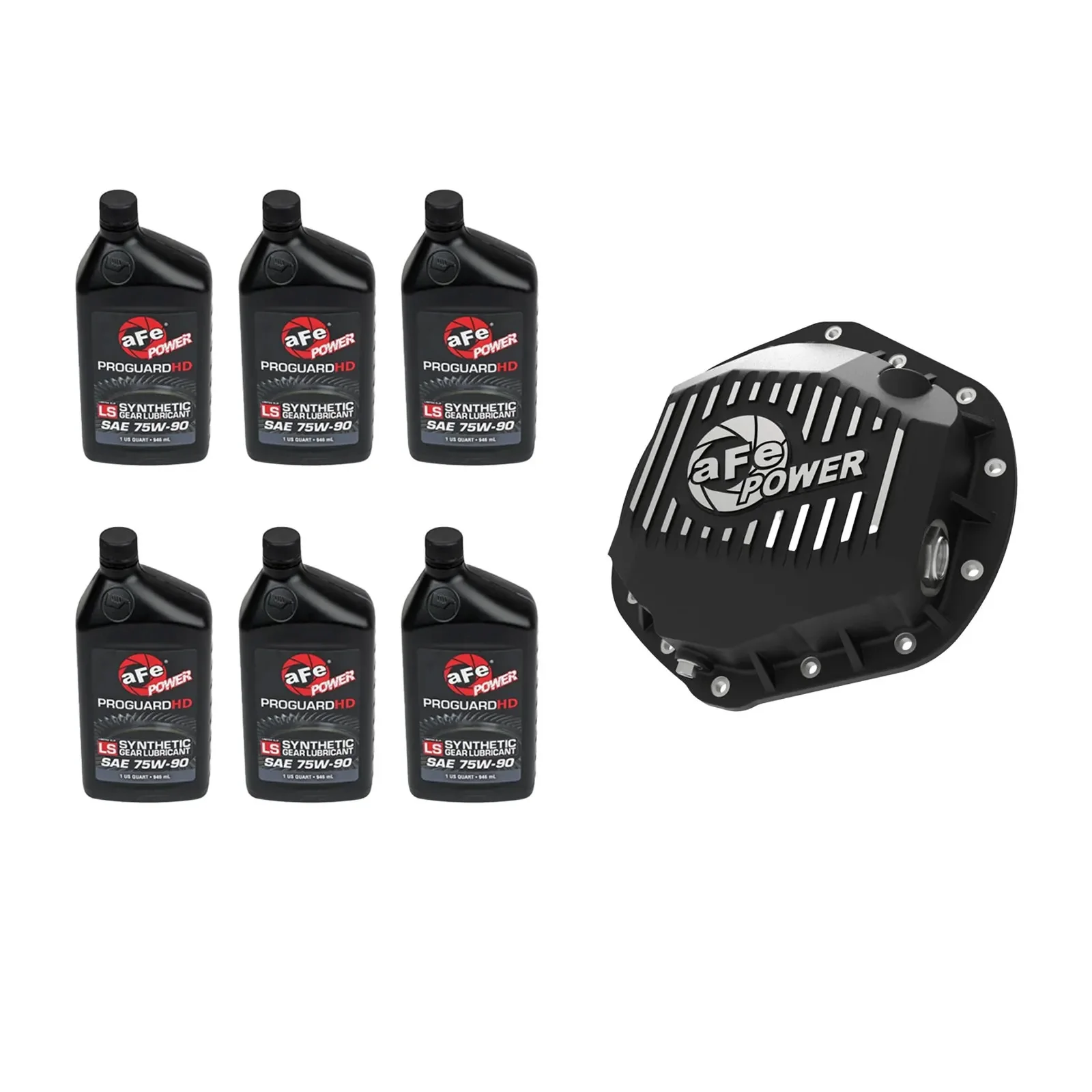 AFE Rear Differential Cover With Oil 01-10 GM 2500HD/3500HD 4WD