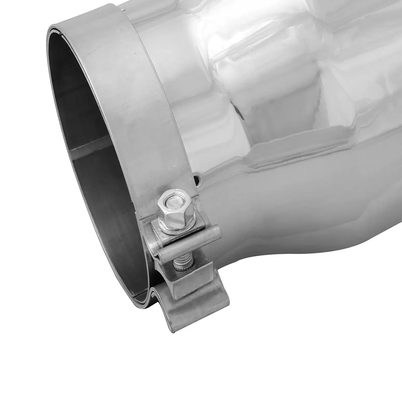 AFE Polished Stainless Steel Rolled Angle Cut 5" x 7" x 12" Exhaust Tip - Image 4