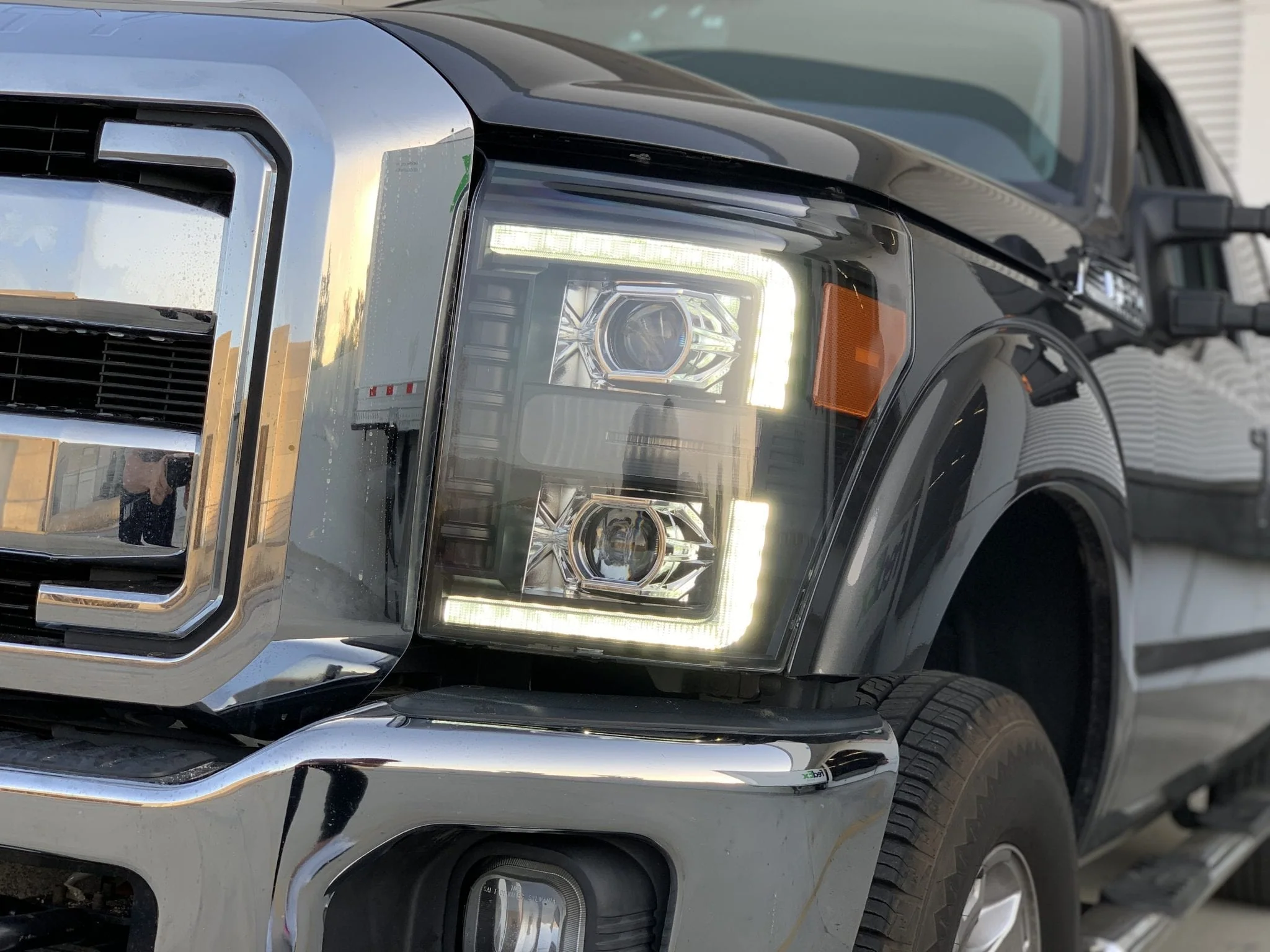 Alpharex Luxx-Series Alpha-Black LED Projector Headlights 11-16 Ford 6.7L Powerstroke - Image 11