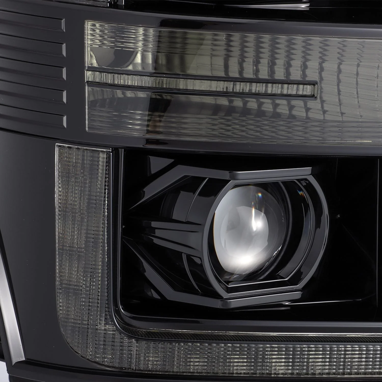 Alpharex Luxx-Series Alpha-Black LED Projector Headlights 11-16 Ford 6.7L Powerstroke - Image 2