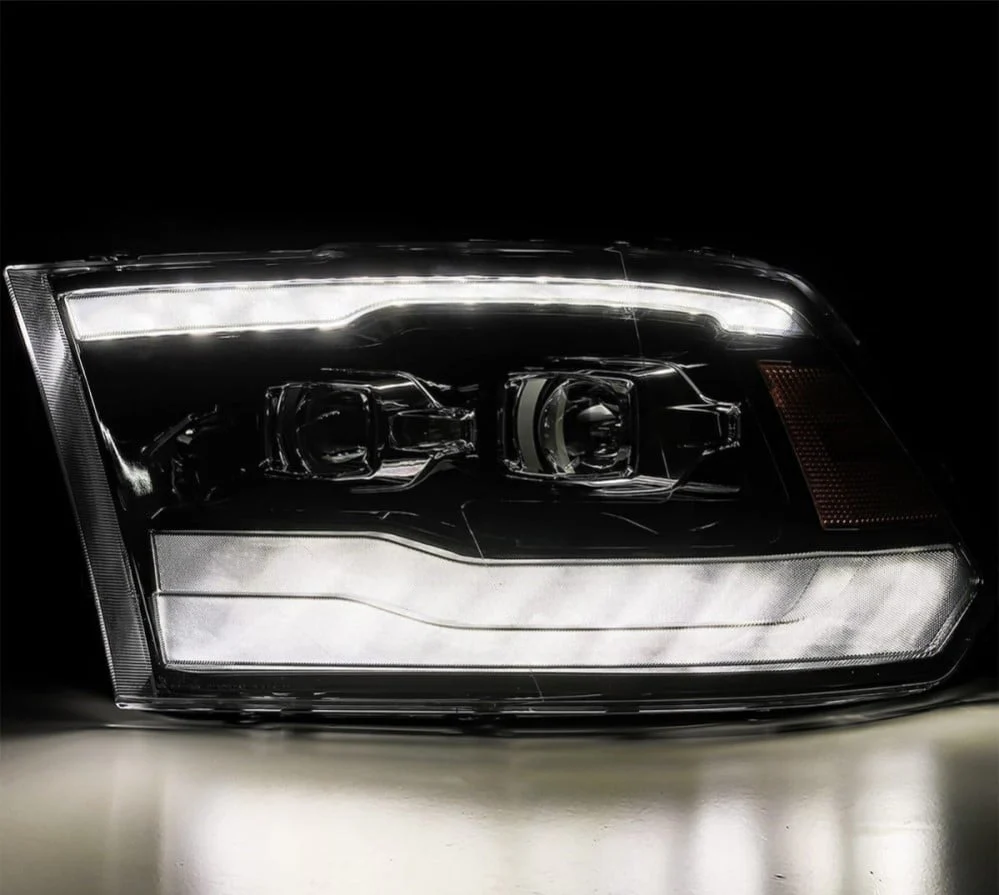 Alpharex LUXX-Series Alpha Black LED Projector Headlights 10-18 Ram 6.7L Cummins - Image 5