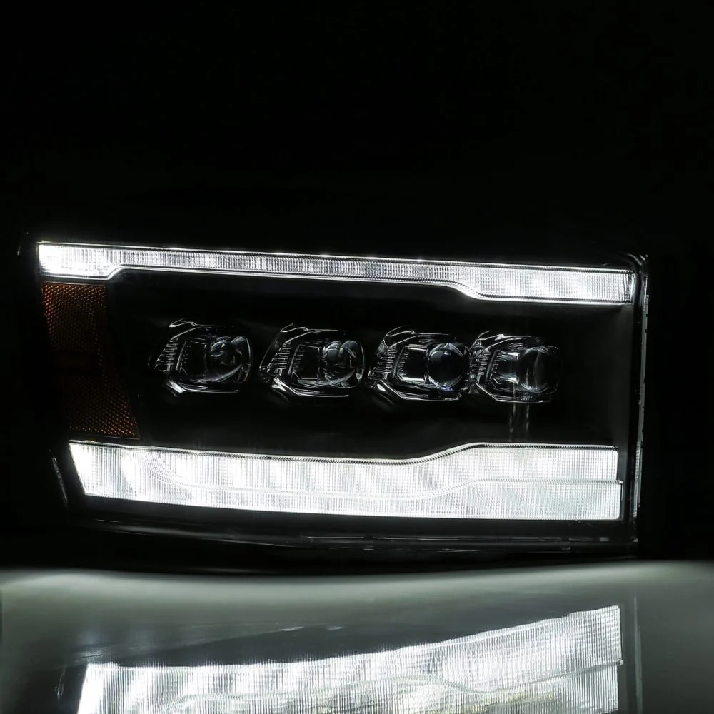 Alpharex NOVA-Series Matte Black LED Projector Headlights 06-09 Ram 5.9L/6.7L Cummins - Image 5