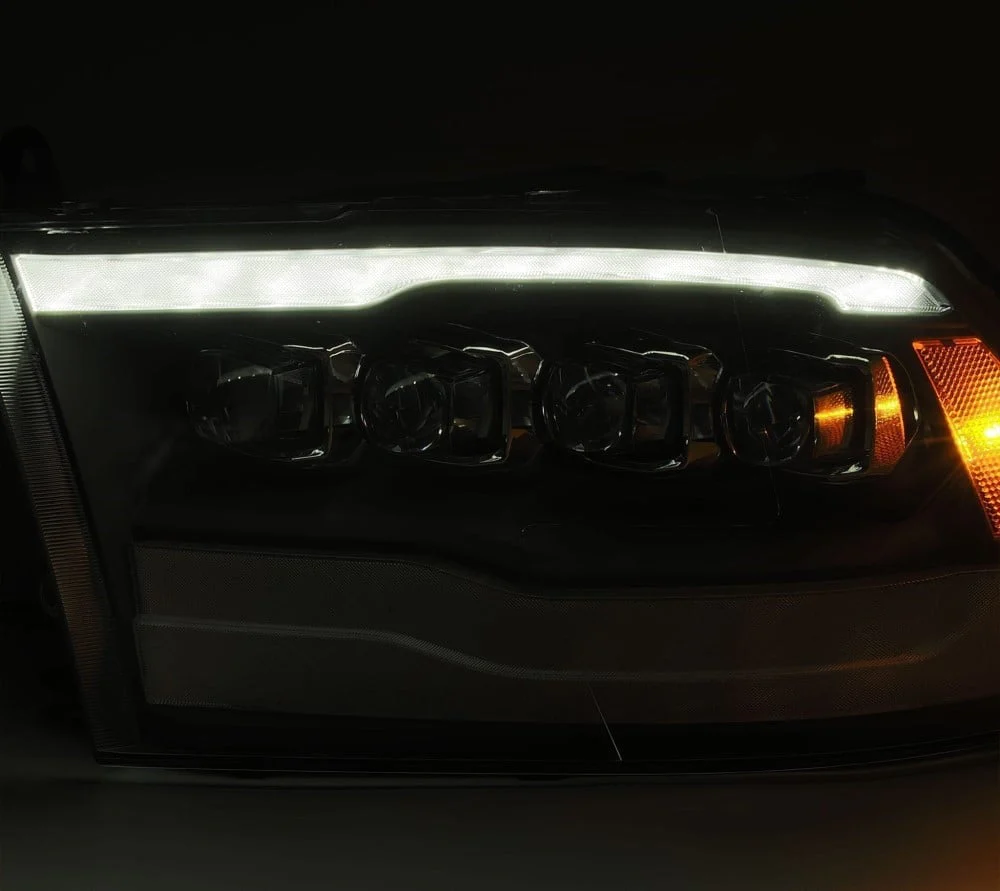 Alpharex NOVA-Series Gloss Black LED Projector Headlights 10-18 Ram 6.7L Cummins - Image 4