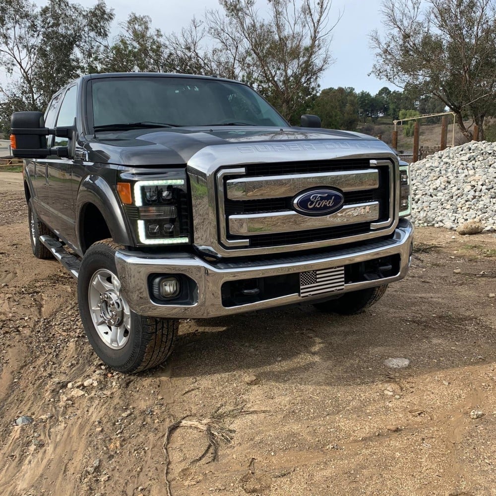 Alpharex NOVA-Series Black LED Projector Headlights 11-16 Ford 6.7L Powerstroke - Image 11