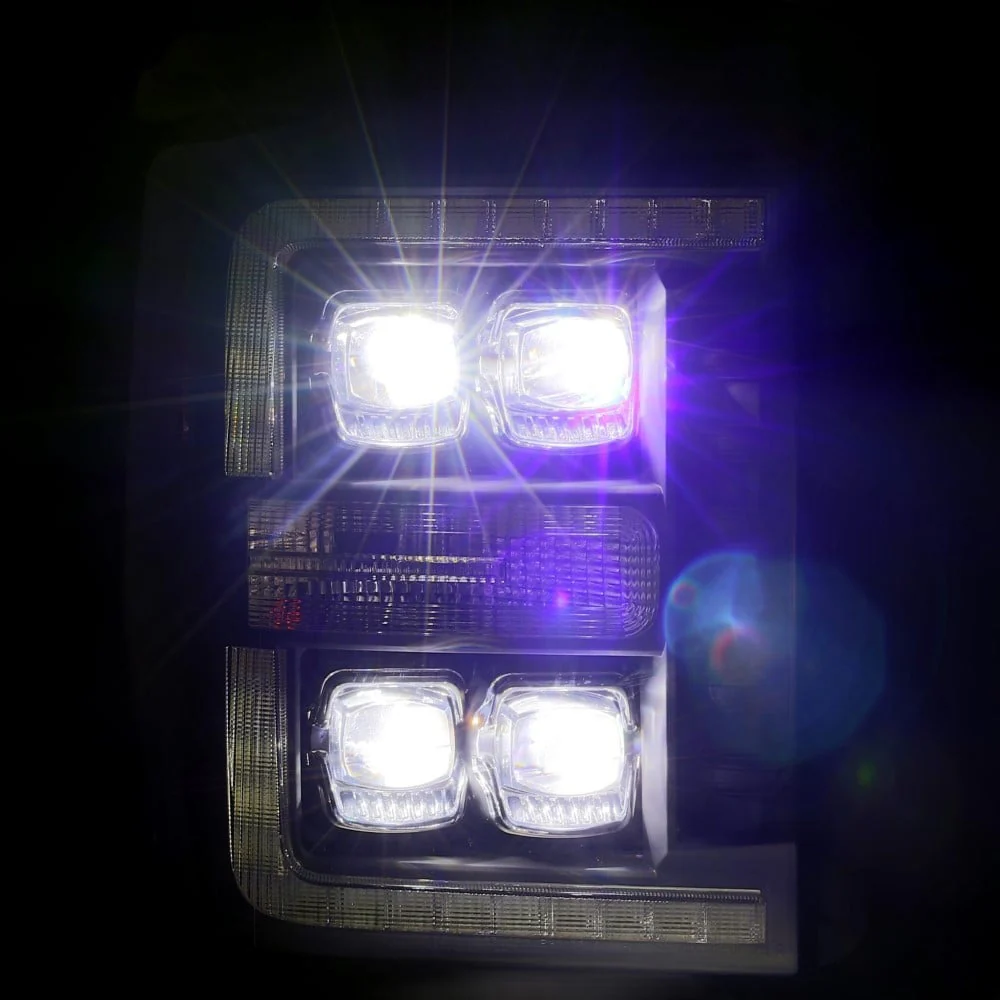 Alpharex NOVA-Series Black LED Projector Headlights 11-16 Ford 6.7L Powerstroke - Image 7