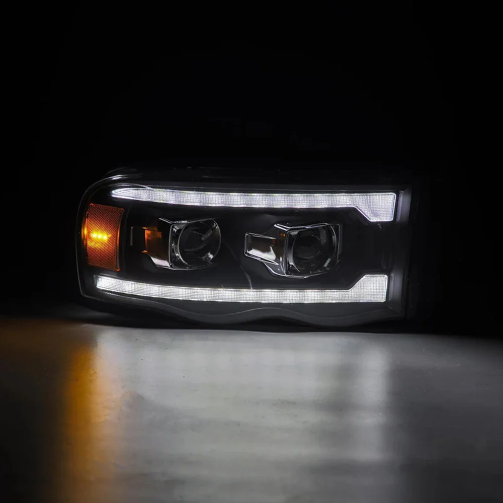 Alpharex PRO-Series Black Halogen Projector Headlights 03-05 Dodge Ram 5.9L Cummins - Image 3