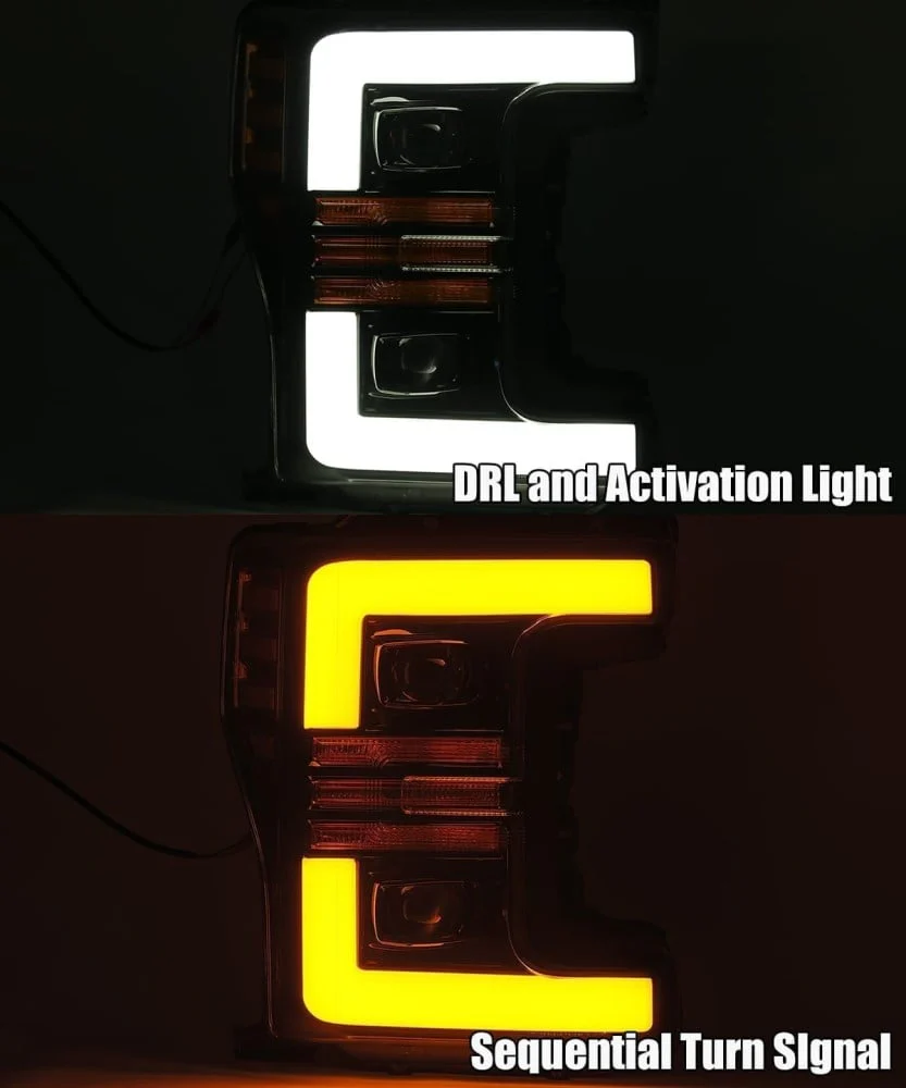 Alpharex PRO-Series Black Projector Headlights 17-19 Ford 6.7L Powerstroke - Image 4