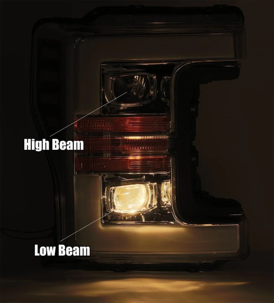 Alpharex PRO-Series Black Projector Headlights 17-19 Ford 6.7L Powerstroke - Image 5