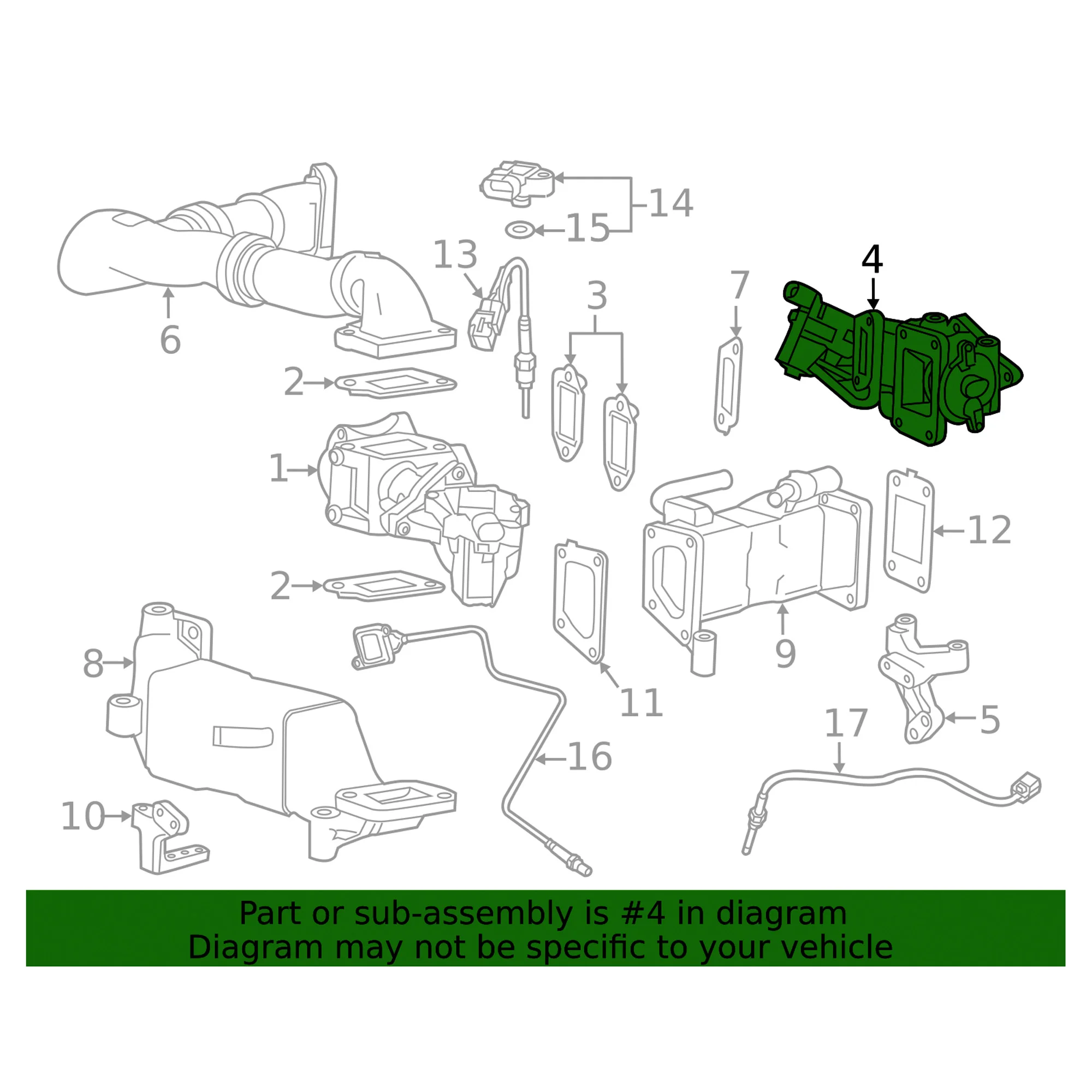 Factory OEM EGR Bypass Valve 11-13 6.6L LML GM Duramax - Image 3