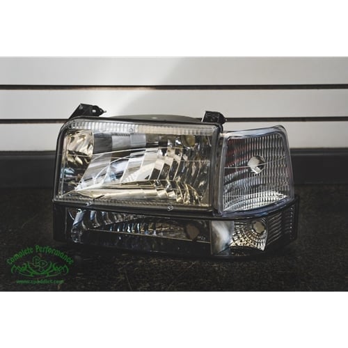 Complete Performance Six Piece Clear Headlight Kit 92-96 Ford - Image 2