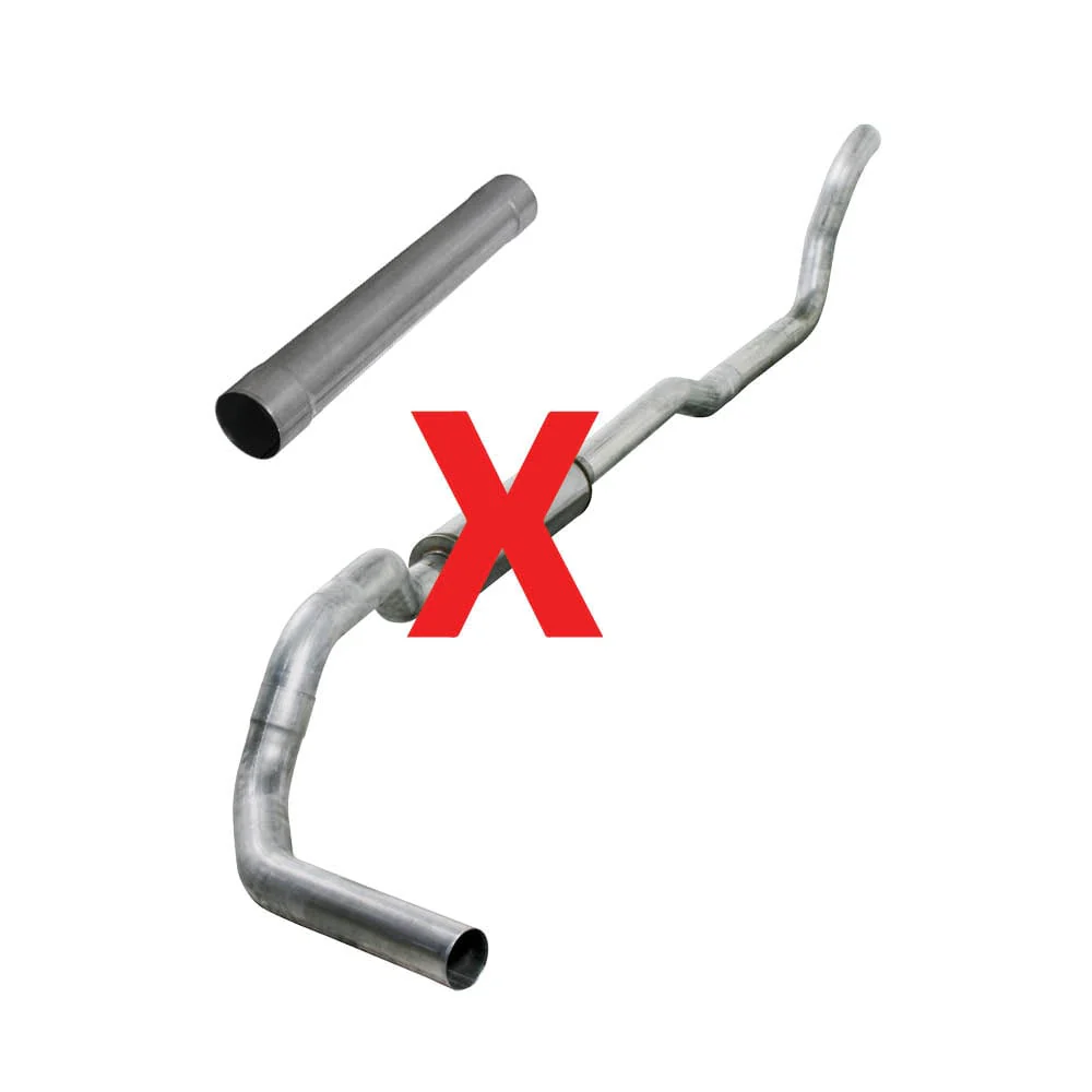 Diamond Eye 4" Aluminized Turbo Back Single Outlet Exhaust 89-93 Dodge 5.9L Cummins 2WD K4209A - Image 5
