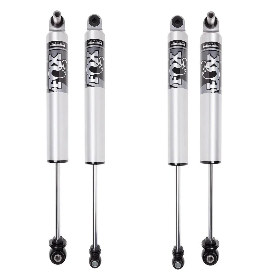 FOX 2.5 Performance Smooth Body IFP HTO Front & Rear 2-4" Lift Shock Package 20-23 Jeep Gladiator JT