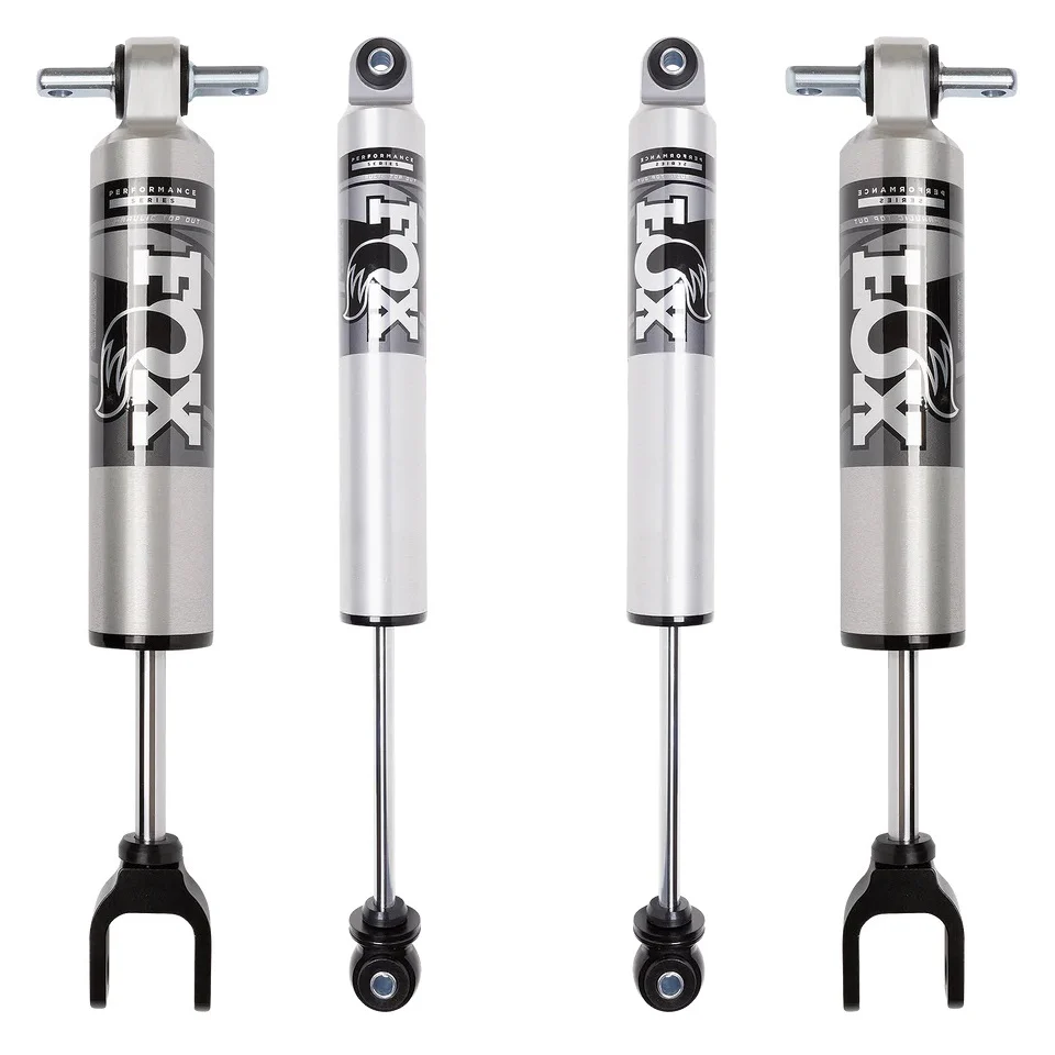 FOX 2.5 Performance Smooth Body IFP HTO Front & Rear Shock Package 0-6" Lift 20-24 GM 6.6L Duramax