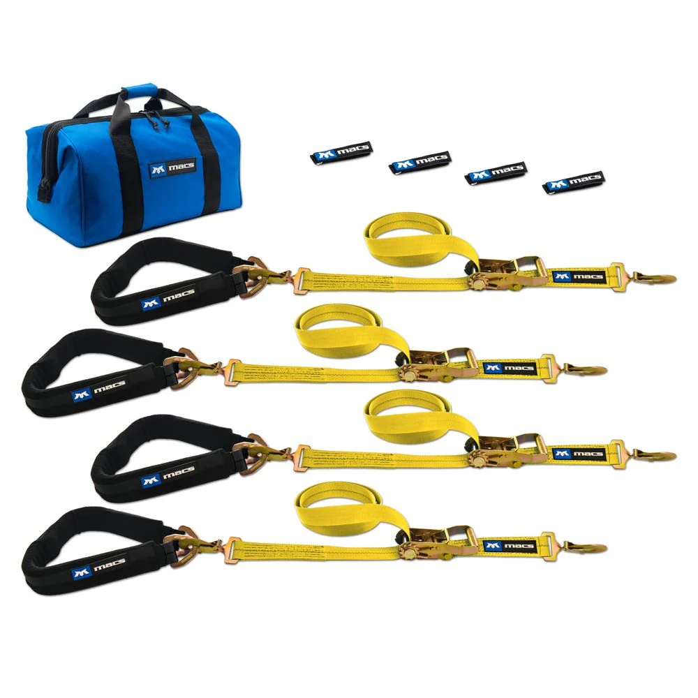 Mac's Pro Pack 6 or 8 Feet Tie-Downs With 40" Through-The-Wheel Straps - Image 5