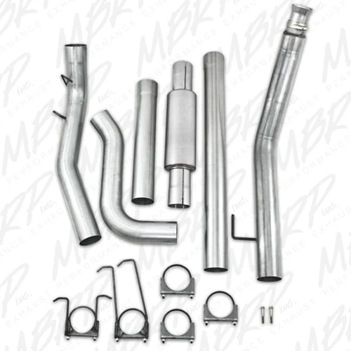 MBRP Armor Lite 4" Turbo Back Aluminized Exhaust System with Muffler 98.5-02 Dodge 5.9L Cummins - Image 3