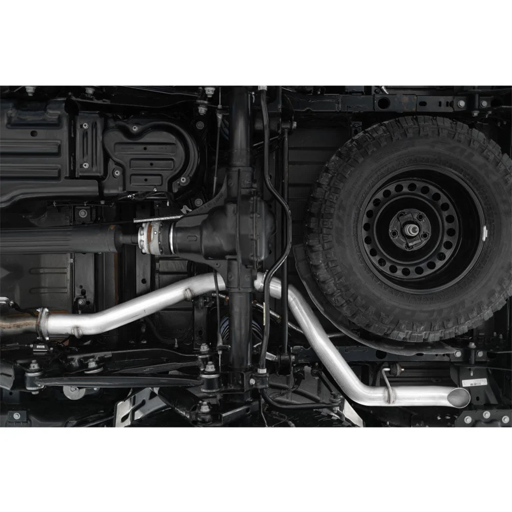 MBRP Armor Plus DPF-Back 3-Inch T409 Exhaust with Turndown 21-23 Jeep Gladiator JT 3.0L EcoDiesel - Image 3