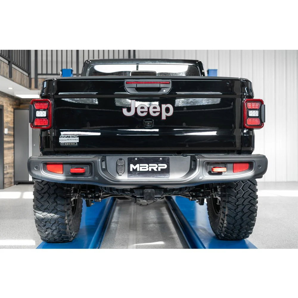 MBRP Armor Plus DPF-Back 3-Inch T409 Exhaust with Turndown 21-23 Jeep Gladiator JT 3.0L EcoDiesel - Image 7