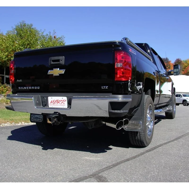 MBRP Armor Lite 4" DPF Back Dual Outlet Single Side Exhaust System 11-19 GM 6.6L Duramax LML / L5P - Image 2