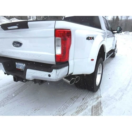 MBRP Armor Plus 4" Stainless Single Side Dual Exit Exhaust 17-26 Ford 6.7L Powerstroke - Image 2