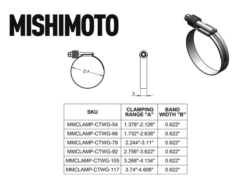 Mishimoto Constant Tension Worm Gear Clamp - Image 4