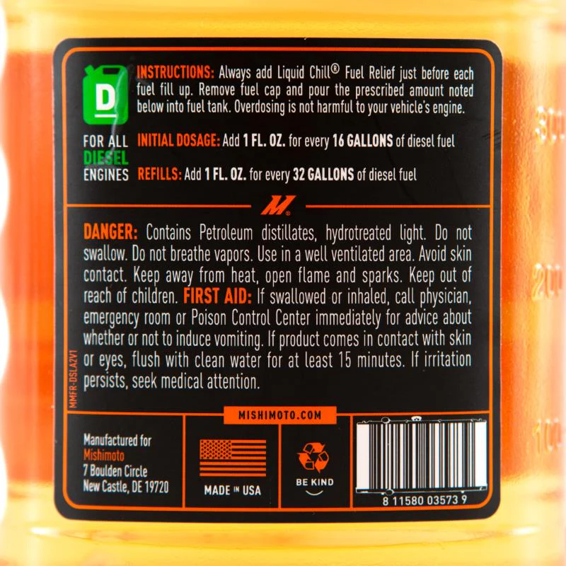 Mishimoto MMFR-DSL Fuel Relief Diesel Fuel Treatment - Image 4