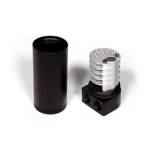 Mishimoto MMBCC-XD-16CBE Baffled Oil Catch Can 16-18 Nissan Titan XD 5.0L Cummins - Image 3