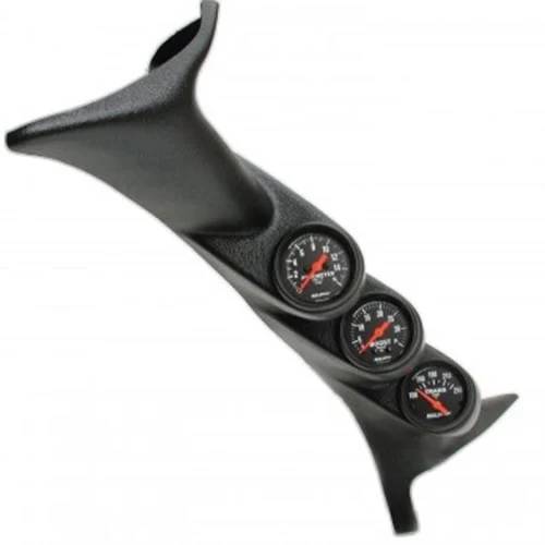 Auto Meter Triple Full Pillar Gauge Kit (EGT, Boost, Trans) 99-07 6.0L | 7.3L Ford Powerstroke