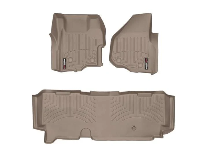 WeatherTech DigitalFit Floor Liner Set (w/ 2 Piece Front) 11-12 Ford SuperDuty Extended Cab - Image 9