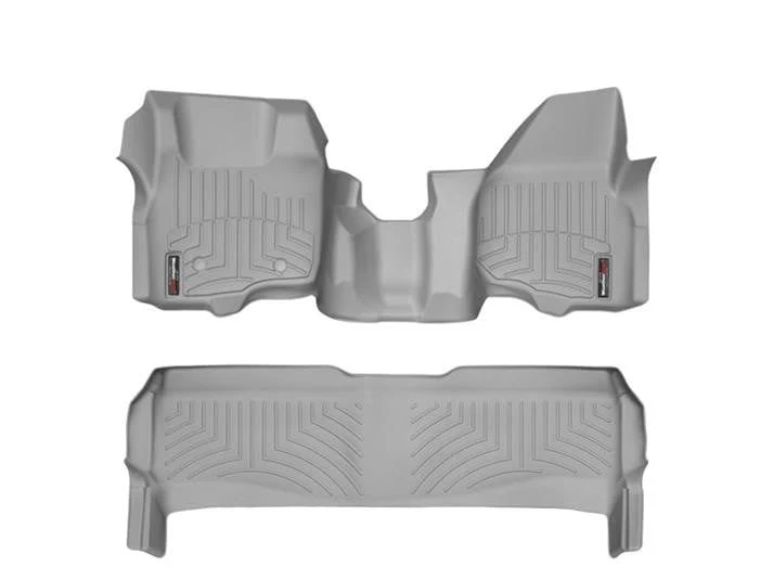 WeatherTech DigitalFit Floor Liner Set (w/Over the Hump Front) 11-12 Ford SuperDuty Crew Cab - Image 7