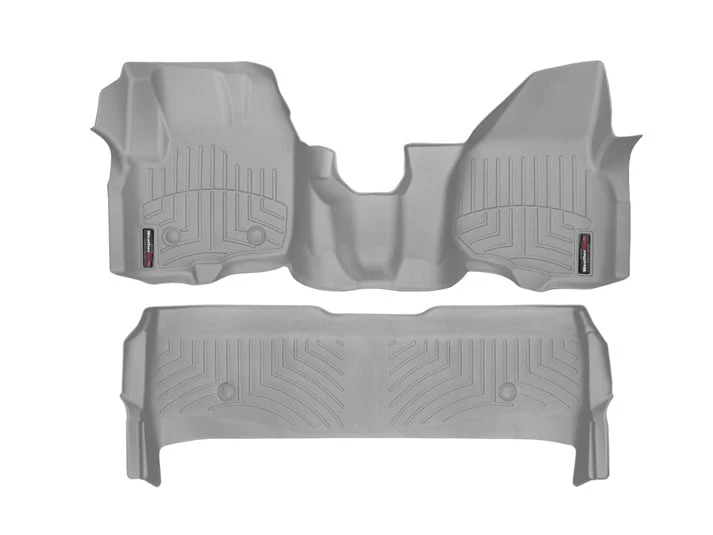 WeatherTech DigitalFit Floor Liner Set (w/Over the Hump Front) 12-16 Ford SuperDuty Crew Cab - Image 8