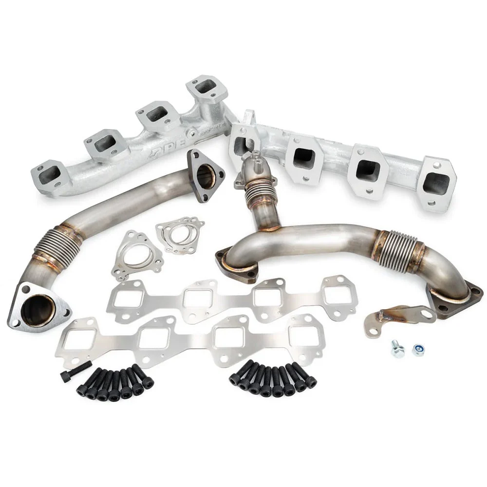 PPE High-Flow Exhaust Manifolds with Up-Pipes 11-16 GM 6.6L Duramax LML - Image 2