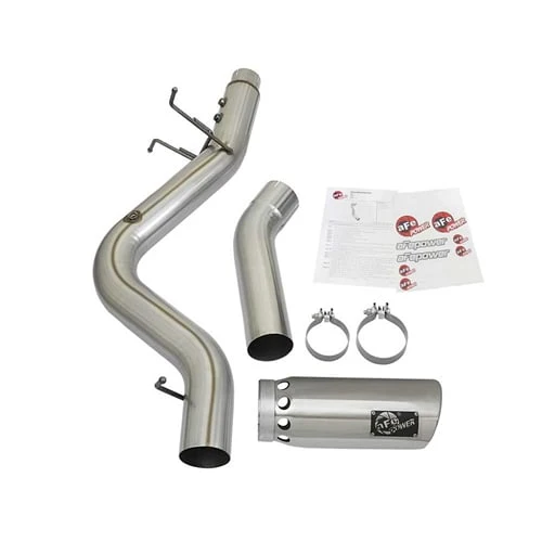 AFE Large Bore-HD 5" Stainless DPF-Back Exhaust with Polished Tip 17-19 GM 6.6L Duramax L5P - Image 6