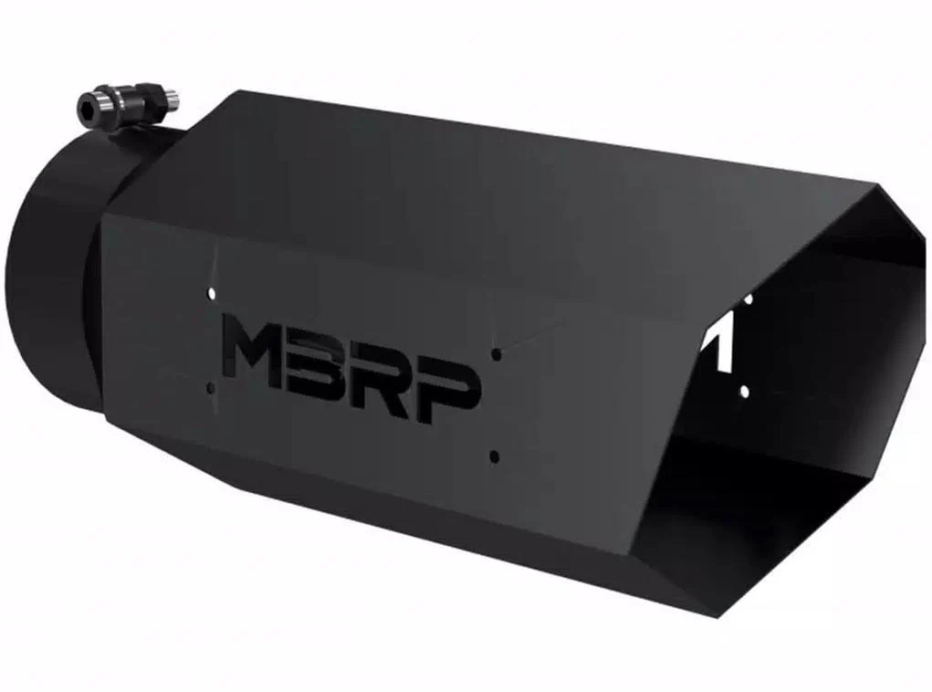 MBRP T5167BLK 5" Inlet x 6" Outlet Black Hexagon Exhaust Tip